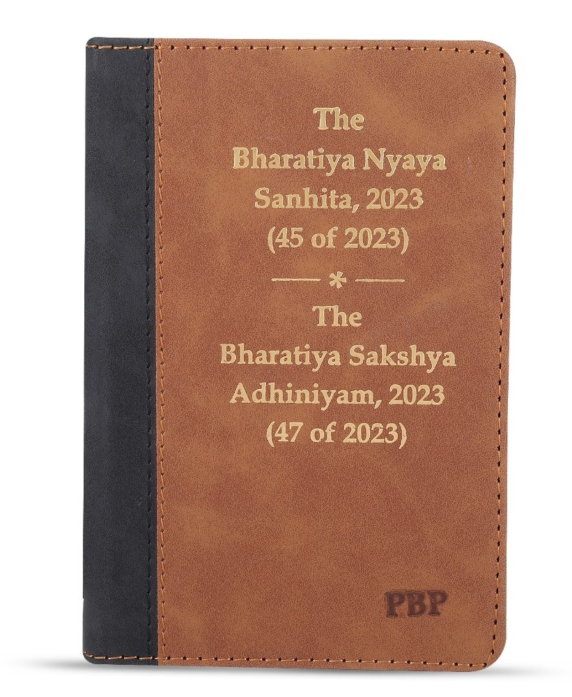 Bharatiya Nyaya Sanhita  2023  BNS    Bharatiya Sakshya Adhiniyam  2023  BSA   Coat Pocket Edition  Palmtop Edition Delexue Bound